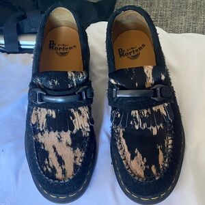 Dr. Martens Kids Moccasins in Black and Tan